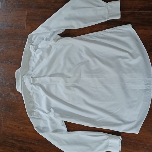 Kirkland White Traditional Fit Non-Iron Dress Shirt Men's Neck 16.5 36/37 - Picture 6 of 6